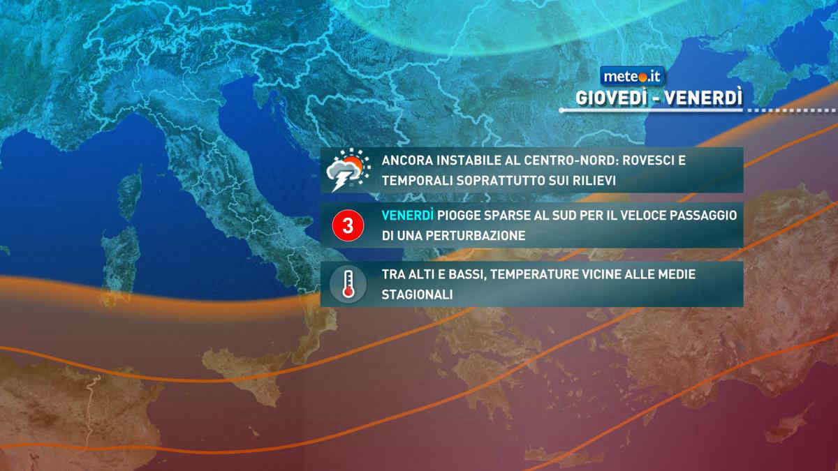 Meteo, 8-9 maggio con temporali poi breve tregua