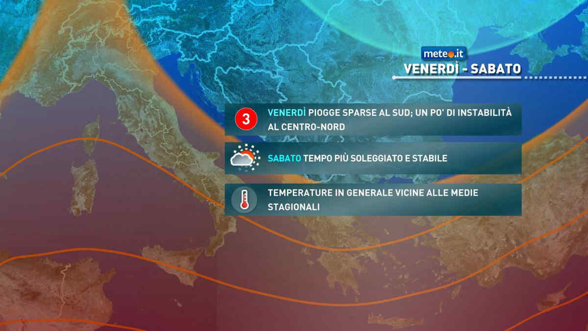 Meteo 9 maggio: piogge e temperature in calo al Sud. 10-11 maggio più soleggiati