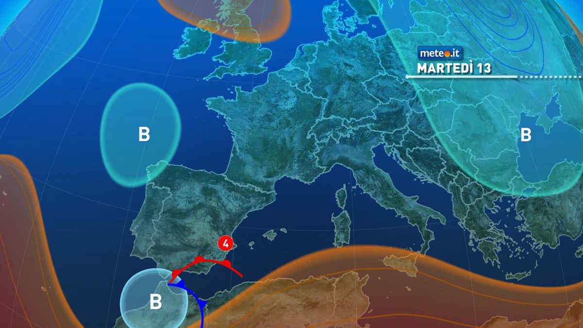 Meteo: piogge in questo avvio di settimana! Da giovedì 15 ciclone mediterraneo