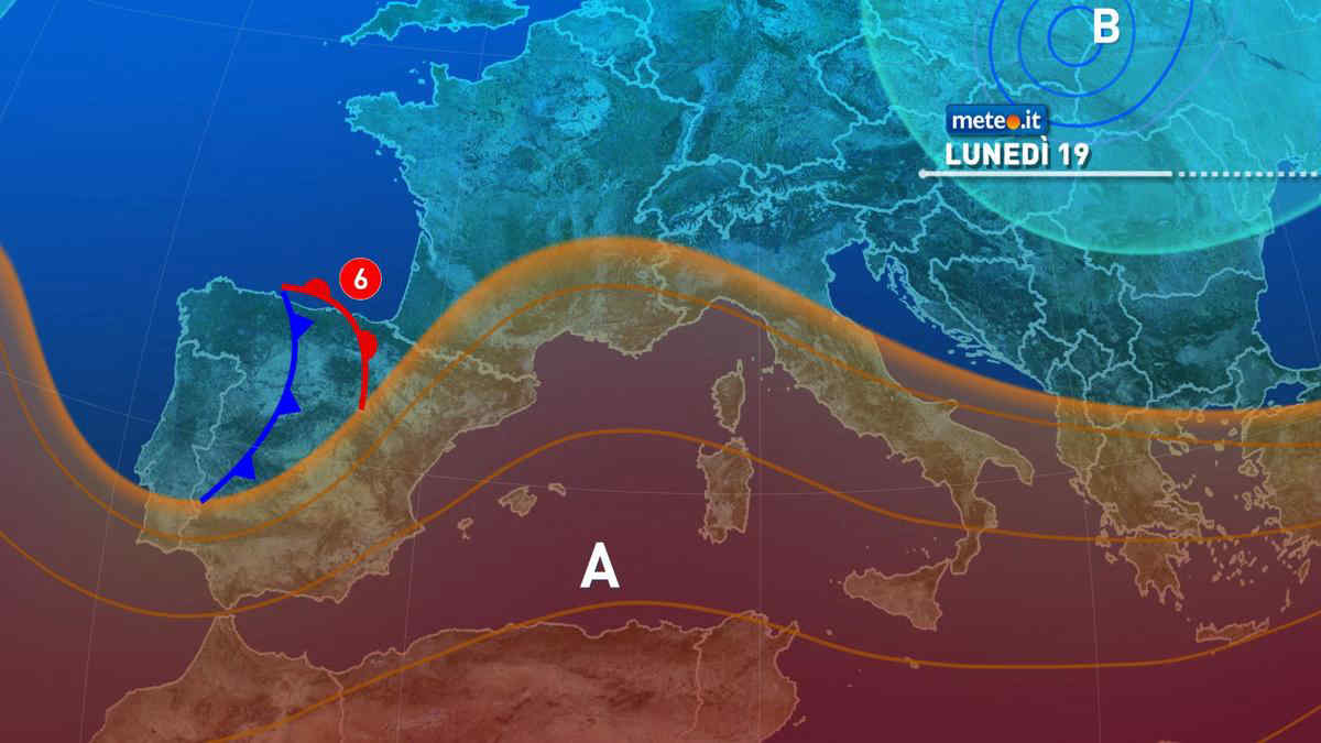 Meteo: lunedì 19 stabile e caldo. Da martedì 20 ritornano i temporali!