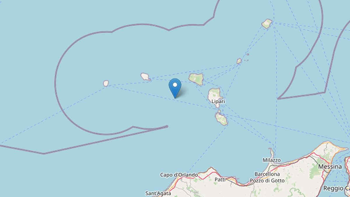 Terremoto nelle Isole Eolie: doppia scossa registrata nella notte - Dati