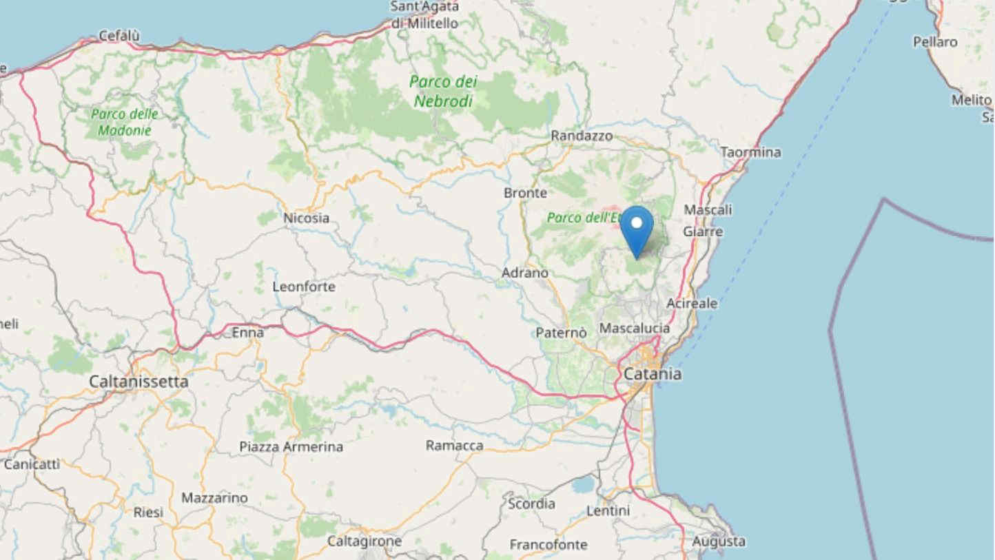 Terremoto sull'Etna, due scosse avvertite alle pendici del vulcano