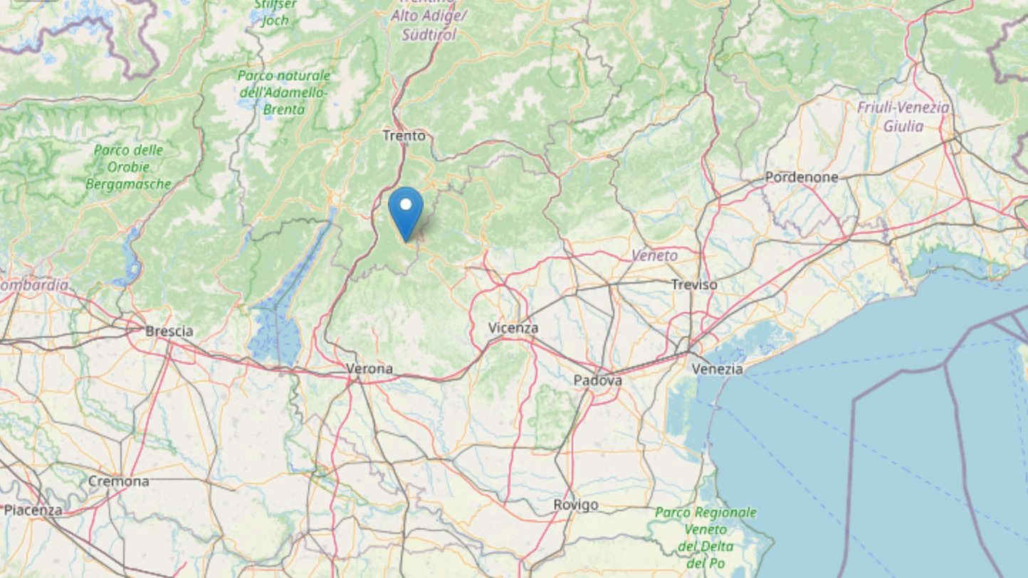 Terremoto in Trentino, scossa avvertita anche in Veneto