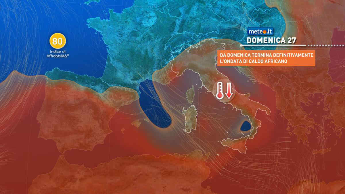 Meteo: ultimo weekend di luglio con fine dell'ondata di caldo! Occhio ai temporali. La tendenza