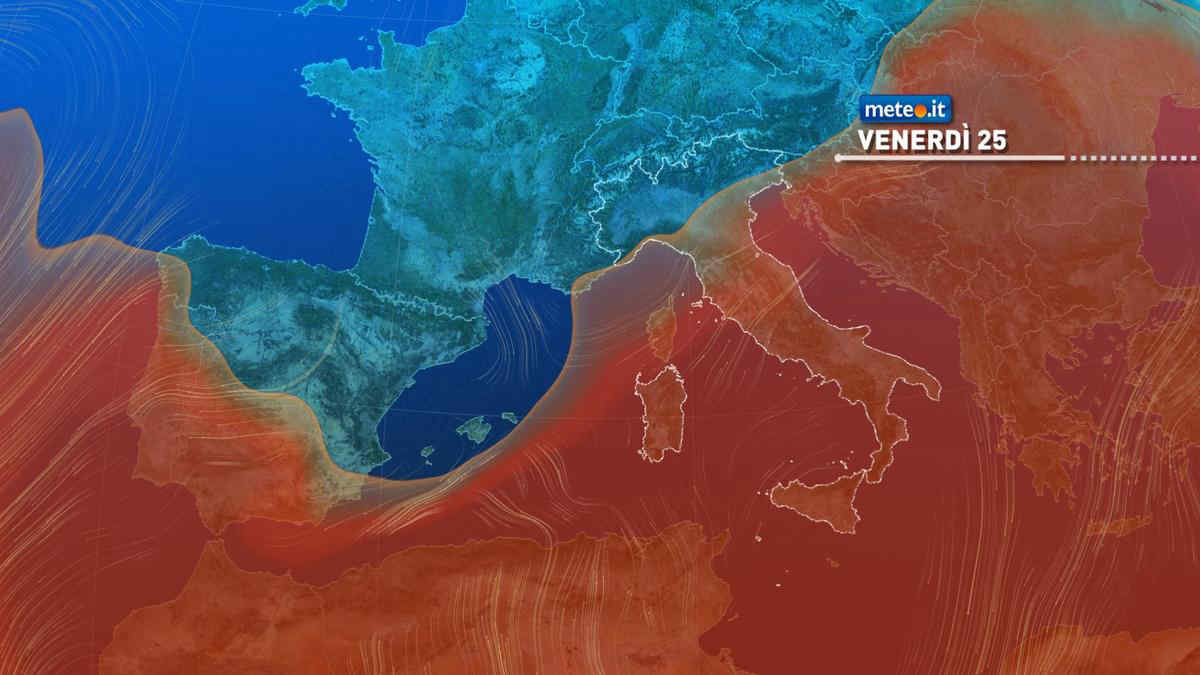 Meteo 25 luglio: temporali e clima fresco al Nord! Insiste l'ondata di calore