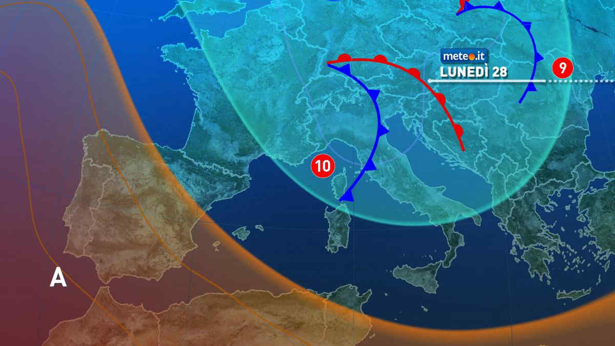 Meteo: maltempo e clima autunnale a inizio settimana! Temporali e venti burrascosi