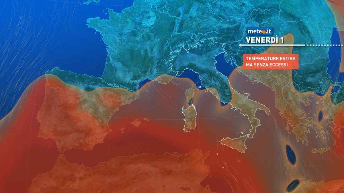 Meteo, tornano i temporali tra venerdì 1 agosto e il weekend
