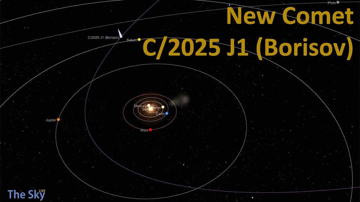 Cometa "quasi interstellare" attraversa il cielo con un'orbita mai vista: cosa sappiamo di C/2025 J1 Borisov