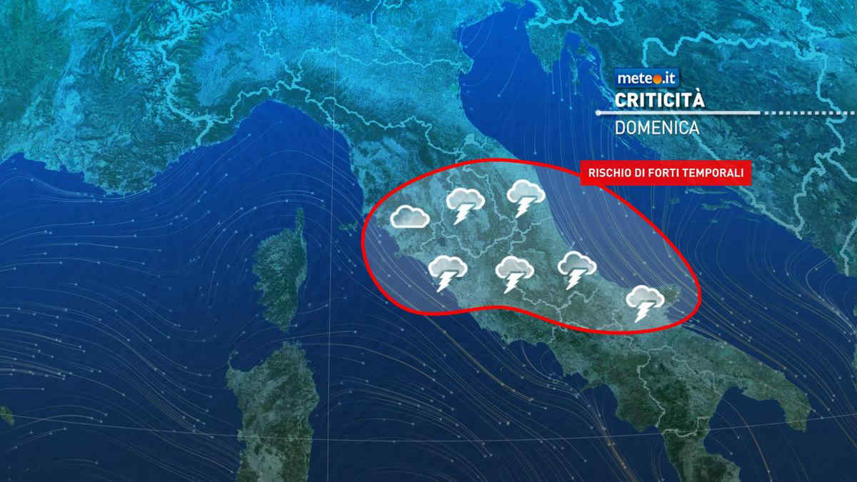 Meteo, maltempo in molte regioni con rischio di forti temporali: le previsioni da domenica 3 agosto