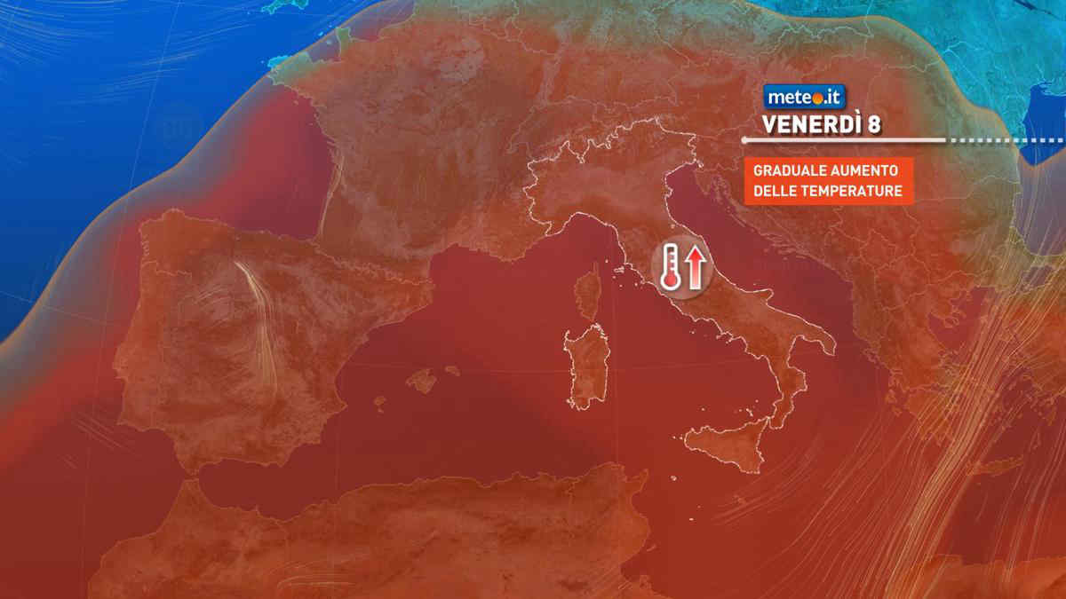 Meteo, dall'8 agosto nuova fiammata di caldo africano: la tendenza