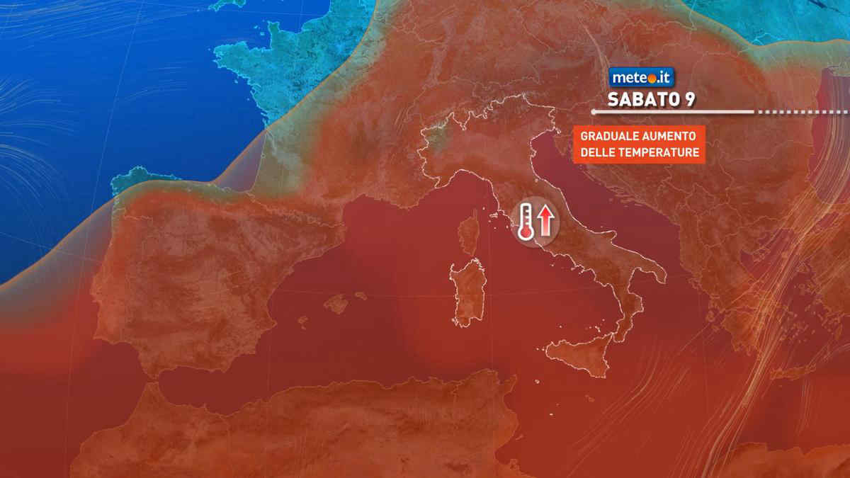 Caldo intenso almeno fino a Ferragosto: la tendenza meteo da sabato 9 agosto
