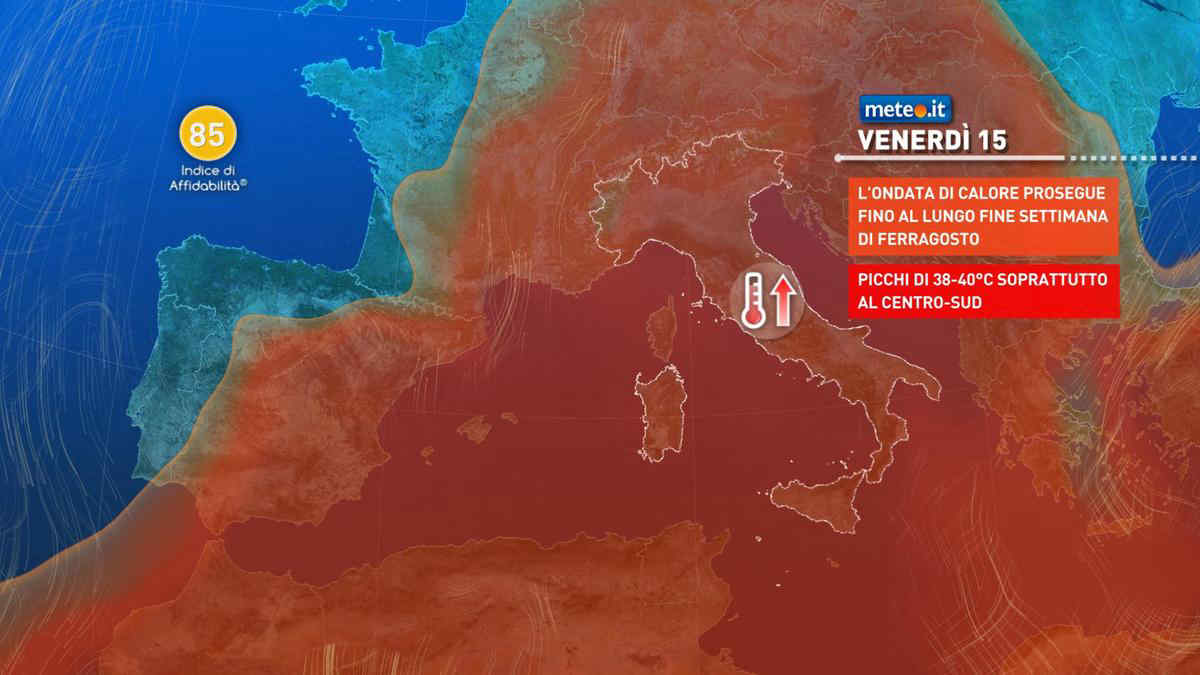 Meteo, tutti i dettagli sull'ondata di caldo. Insisterà fino Ferragosto?