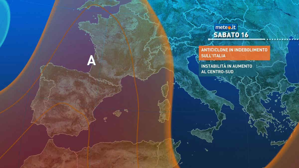 Meteo, 16 agosto con afa al Nord e temporali al Sud: le previsioni