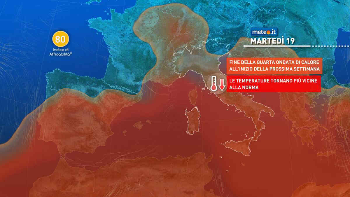 Meteo, in settimana calo termico e nuova perturbazione: la tendenza