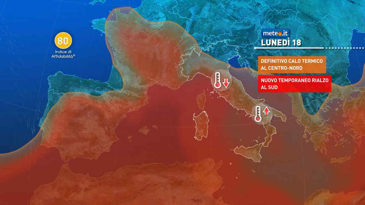 Meteo, 18 agosto tra temporali e calo termico: le previsioni