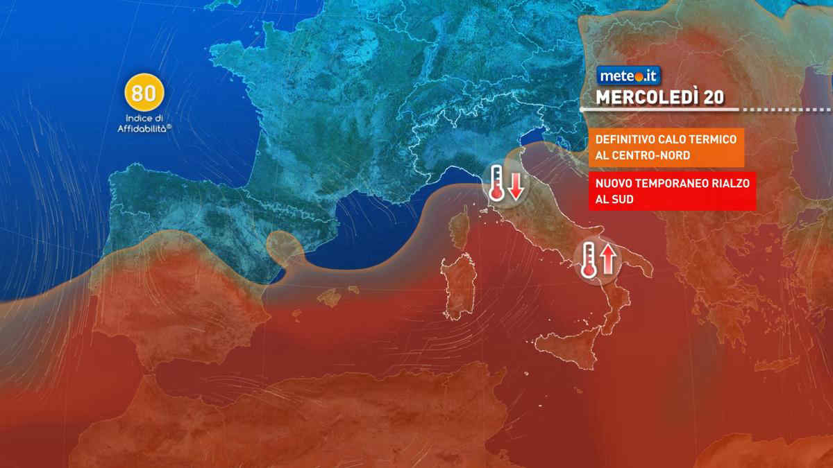 Meteo, 20 agosto con fronte instabile: rischio di forti temporali