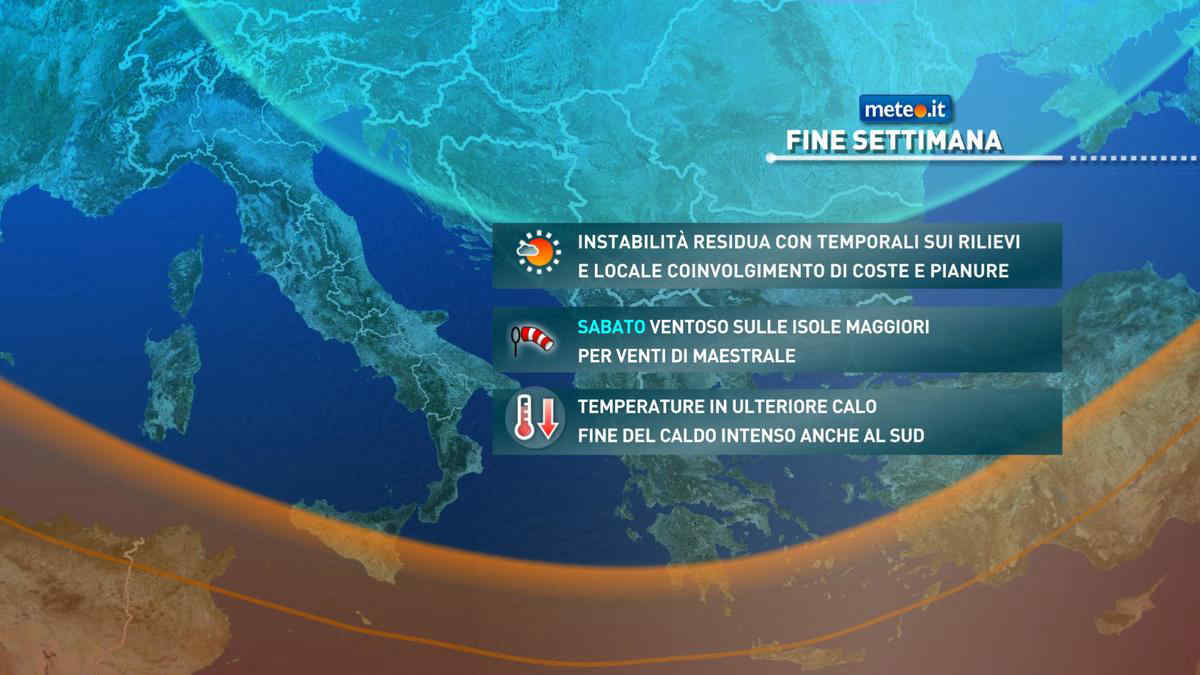 Meteo: weekend 23-24 agosto instabile! A inizio settimana nuova fase di maltempo?