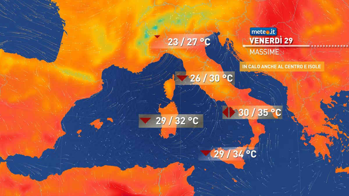 Meteo, venerdì 29 agosto con molte piogge e temporali: le zone più a rischio