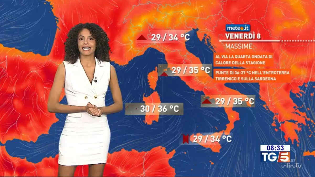 Meteo 8 agosto: nuova ondata di caldo, punte verso i 40 gradi