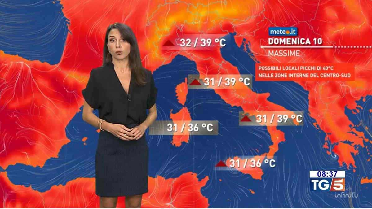 Meteo 10 agosto: San Lorenzo di sole e caldo intenso, punte di 38-40 gradi