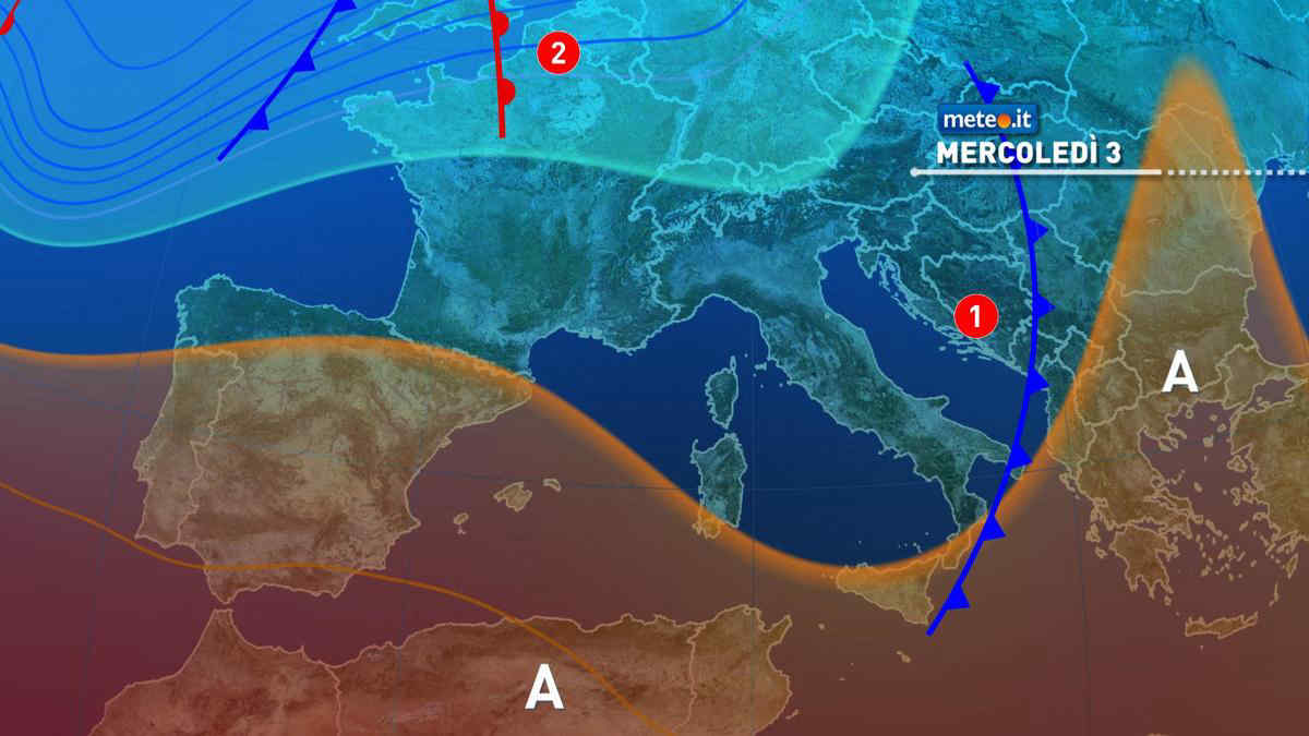 Meteo: da mercoledì 3 alta pressione e tempo in miglioramento!