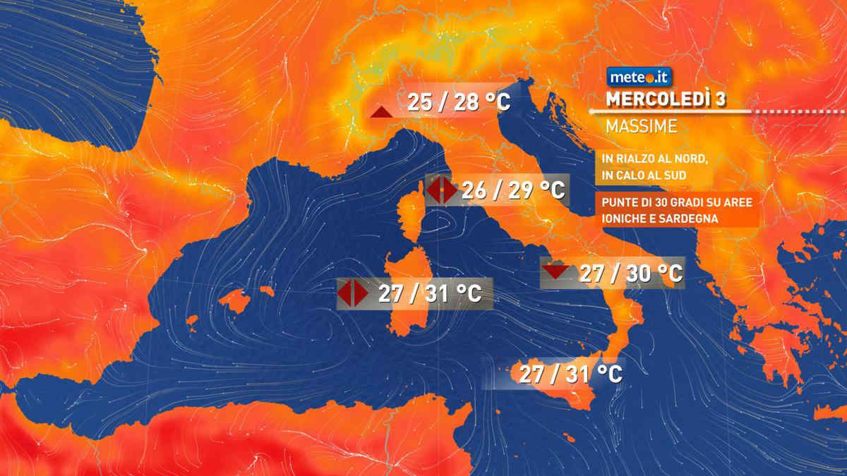 Meteo 3 settembre: si placa il maltempo! Seconda parte di settimana soleggiata e stabile