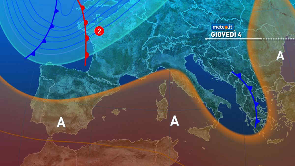 Meteo 4 settembre: alta pressione in rimonta e clima caldo! Le previsioni
