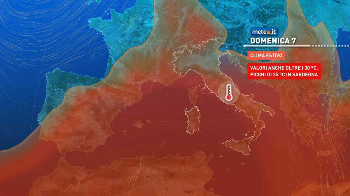 Meteo, 7-8 settembre con alta pressione e clima estivo: la tendenza