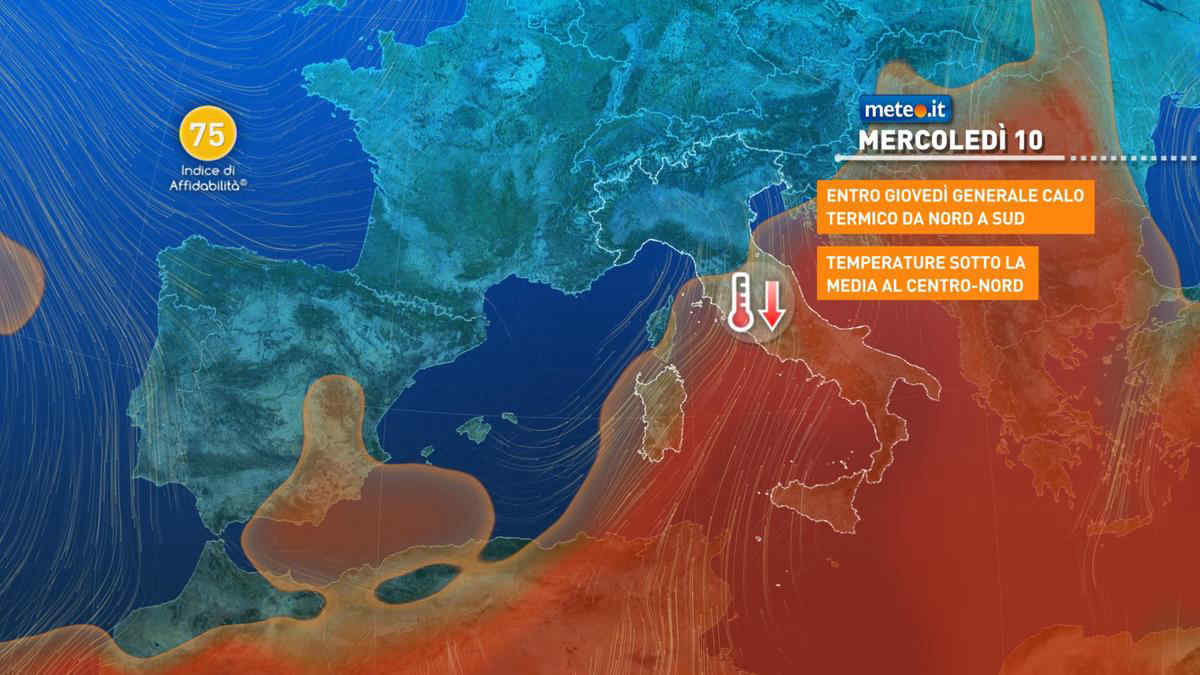 Meteo: nuova fase di maltempo, l'apice mercoledì. La tendenza dal 10 settembre