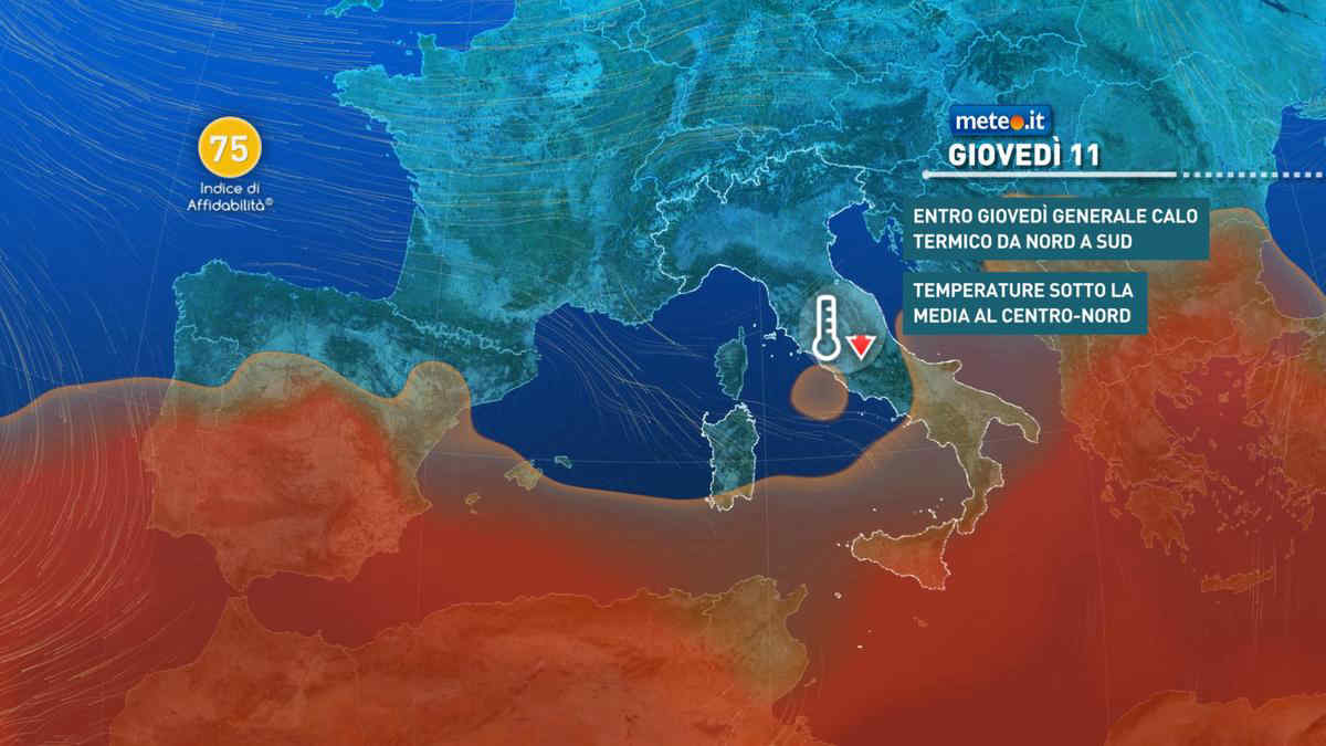 Meteo: giovedì 11 settembre temporali anche al Sud. Ecco dove