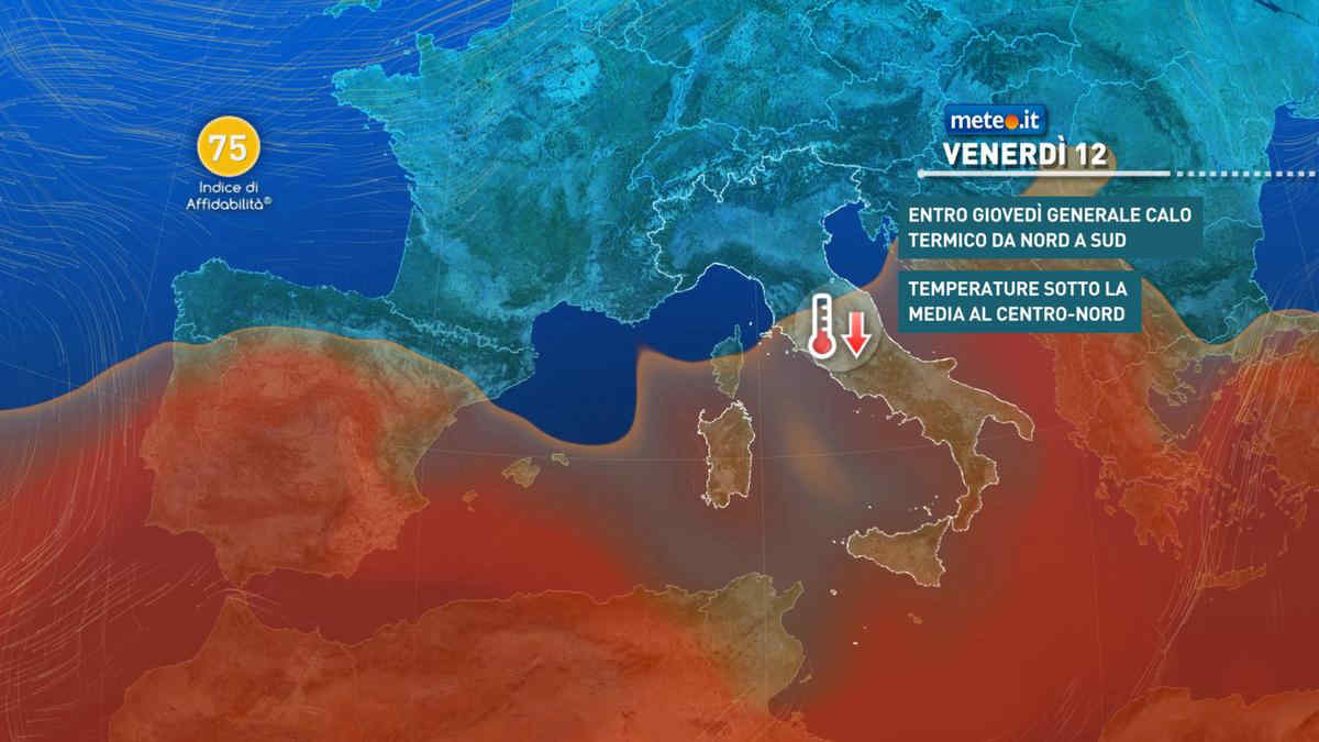 Meteo, da venerdì 12 settembre tempo in miglioramento con poche piogge. La tendenza
