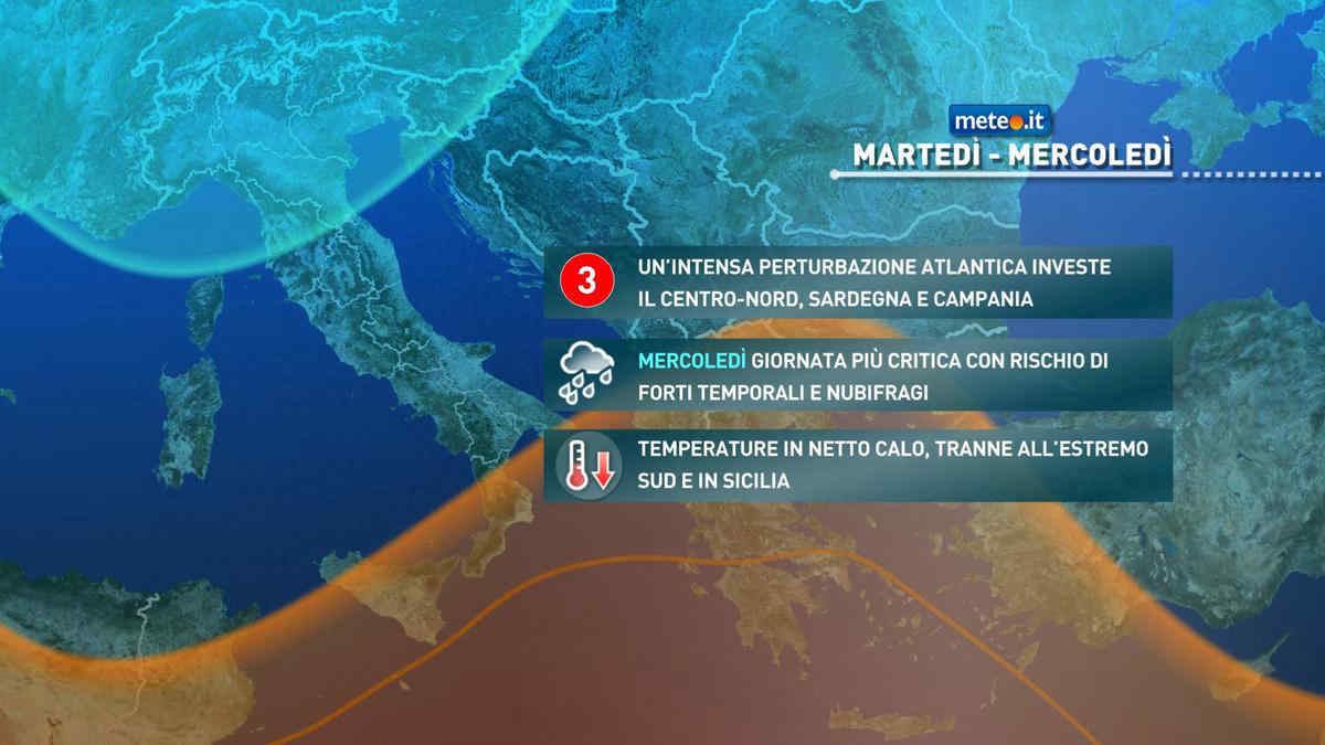 Meteo: 9-10 settembre con maltempo, rischio nubifragi e criticità. Le zone coinvolte