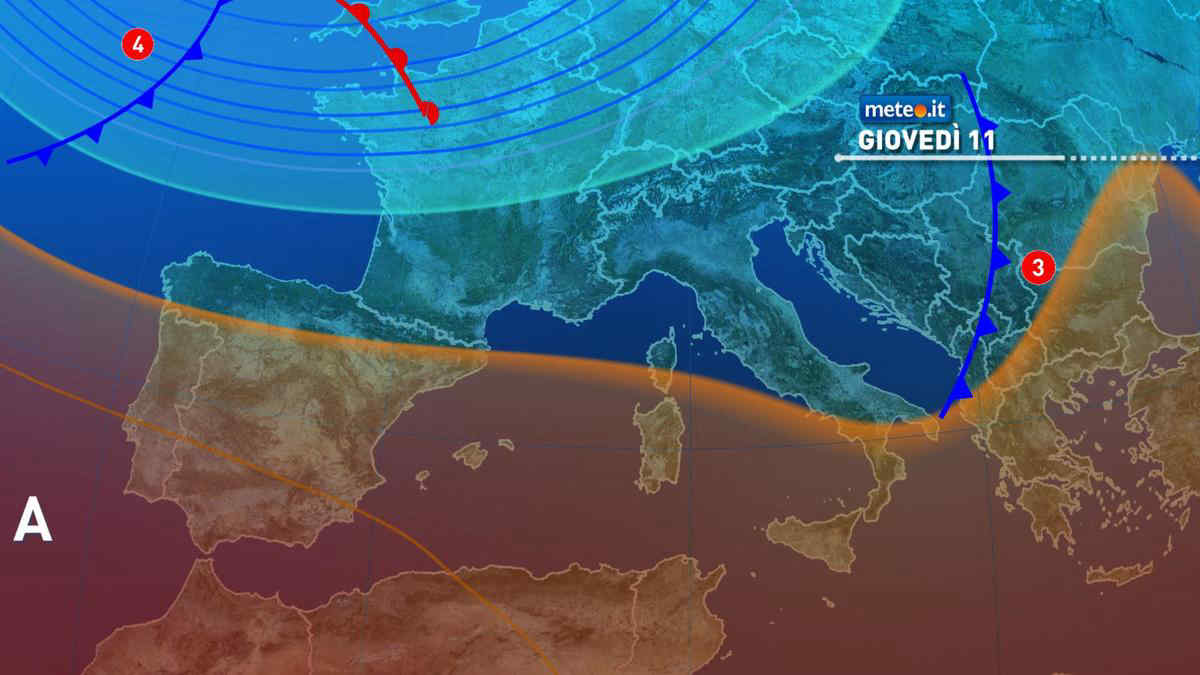 Meteo, maltempo in attenuazione: giovedì 11 settembre ultime piogge e temporali
