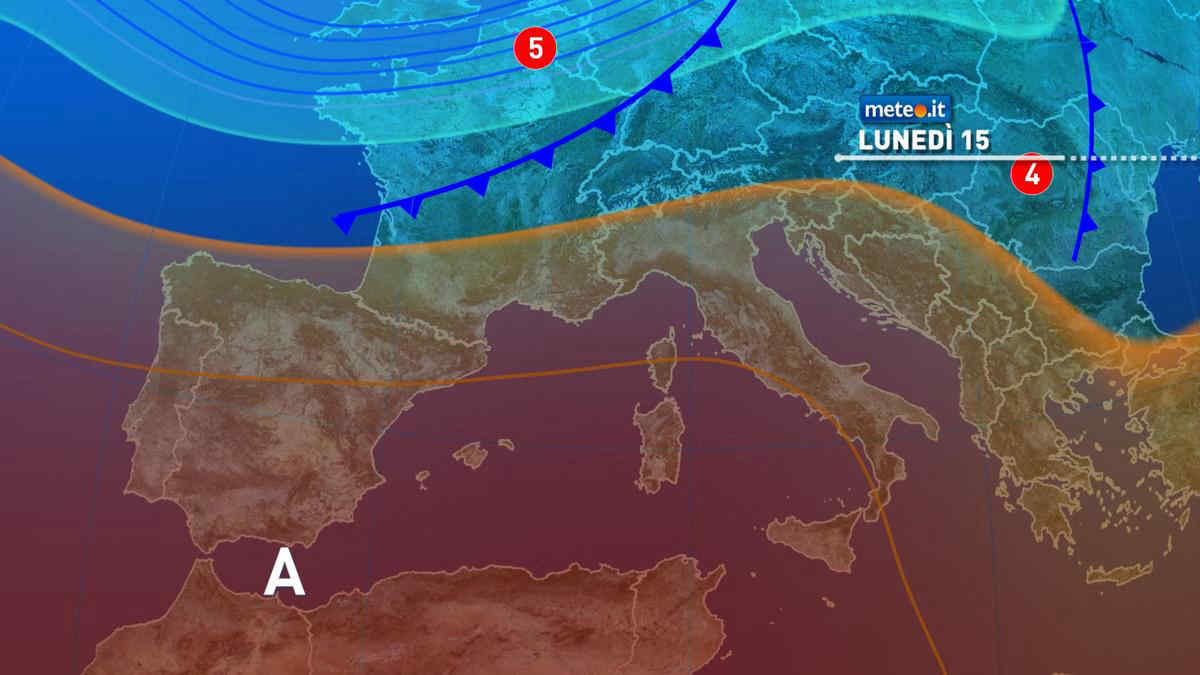 Meteo: alta pressione in rinforzo sull'Italia! Da lunedì 15 clima estivo e caldo anomalo
