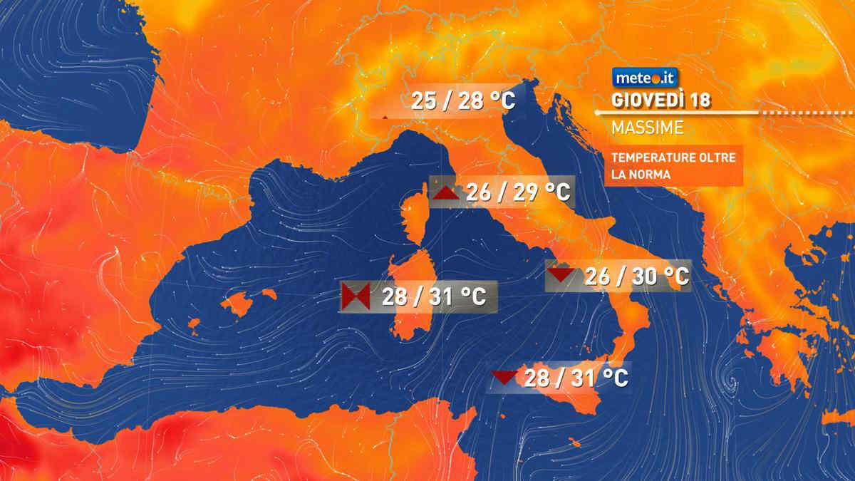 Meteo: da domani (18 settembre) caldo anomalo e piogge assenti! I dettagli