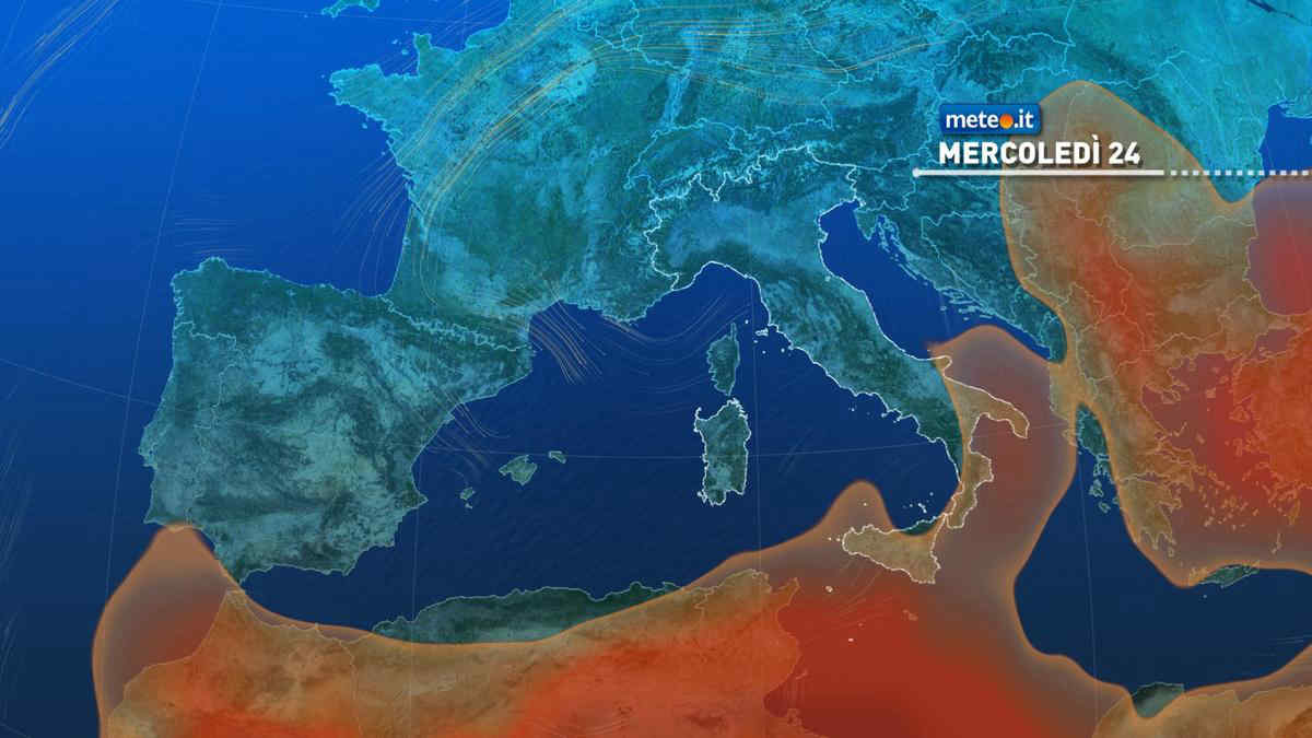 Meteo: mercoledì con piogge e temporali, poi una brevissima tregua. Le previsioni dal 24 settembre