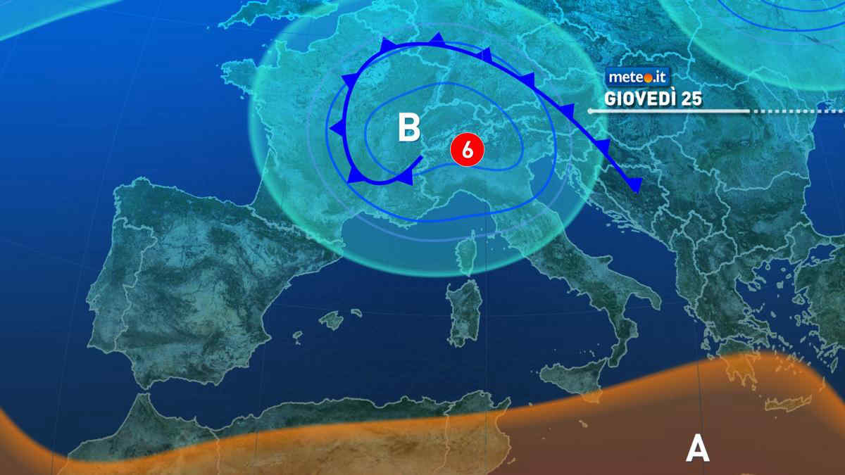 Meteo, tempo ancora instabile con piogge e temporali: le previsioni da giovedì 25 settembre