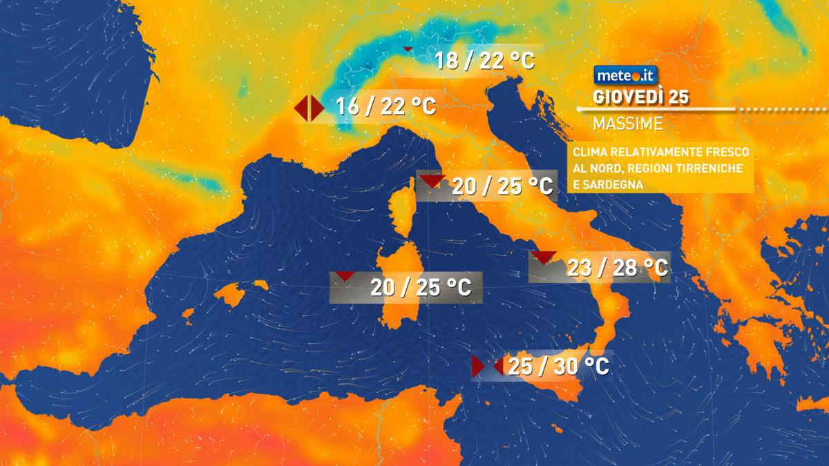 Meteo, 25 settembre con clima fresco e rischio pioggia: ecco dove