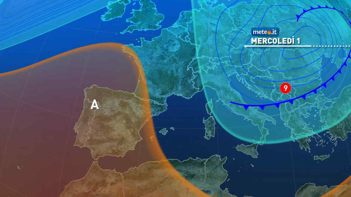 Meteo, domani rischio di forte maltempo e irruzione fredda: le previsioni da mercoledì 1 ottobre