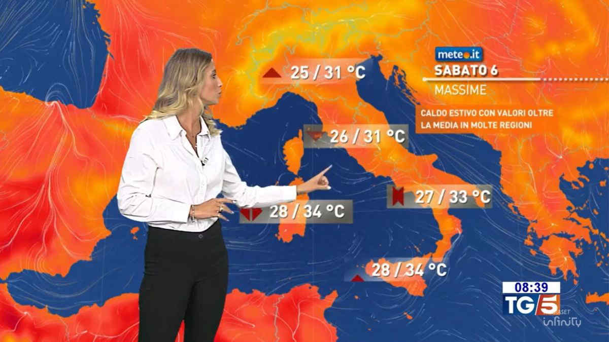 Meteo, weekend estivo con sole e caldo anomalo: le previsioni da sabato 6 settembre