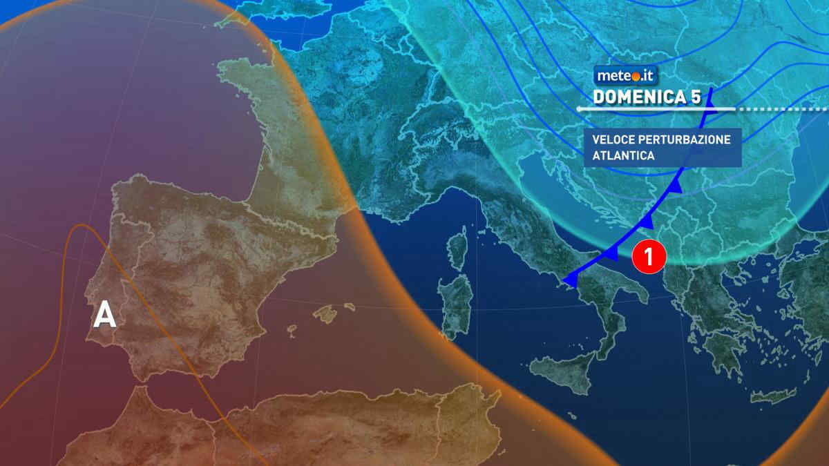 Nuova perturbazione in arrivo nel weekend: domenica 5 ottobre instabile in molte regioni