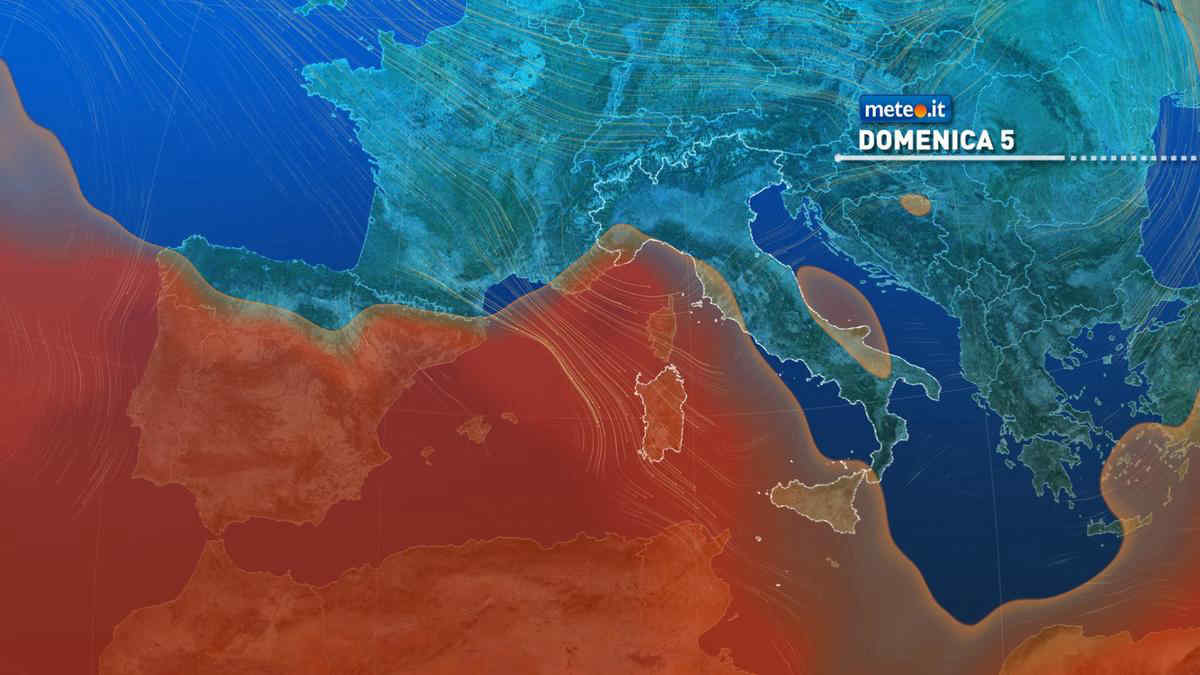 Meteo: domenica 5 maltempo. Piogge e forti venti con raffiche anche oltre 100 km/h