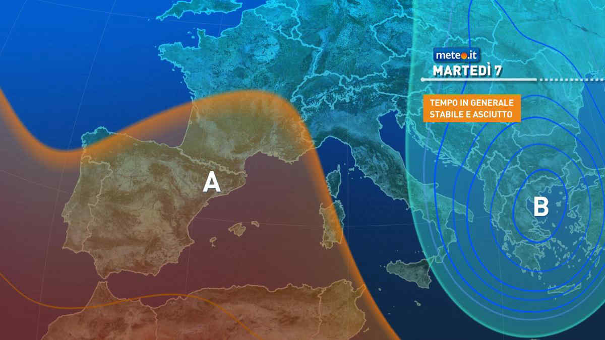 Meteo, alta pressione in rinforzo e temperature in aumento: le previsioni