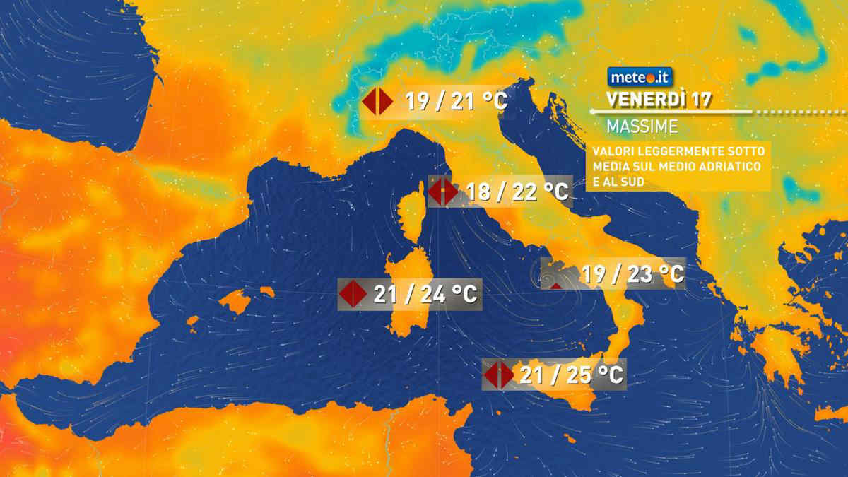 Meteo: venerdì ancora instabile al Sud, domani nuova perturbazione
