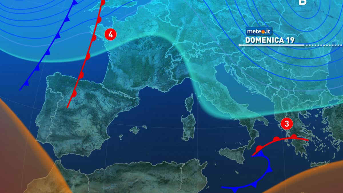 Meteo, domenica 19 ottobre residue piogge all'estremo Sud
