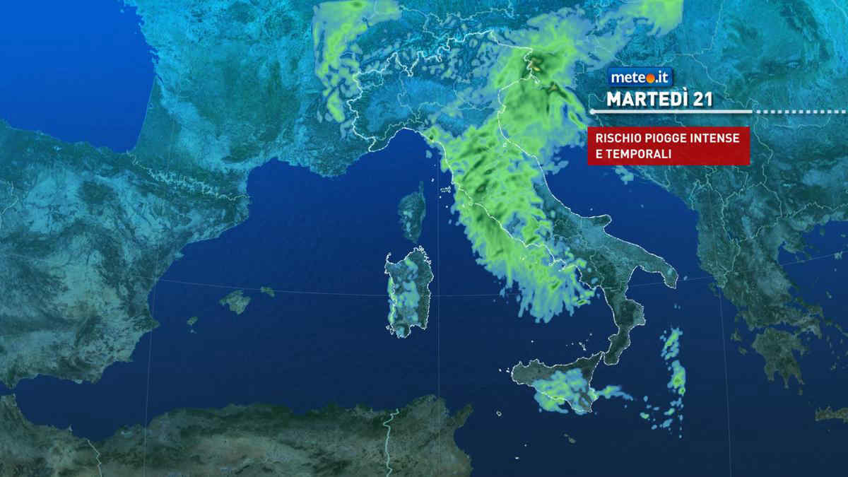 Meteo, 21 ottobre a rischio forti piogge: le previsioni