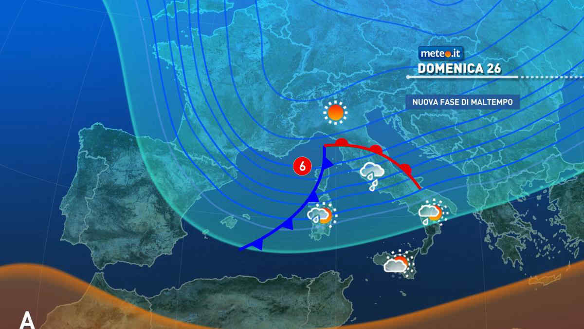 Meteo: domenica 26 e lunedì 27 ancora piogge, venti e neve! Quando migliora?