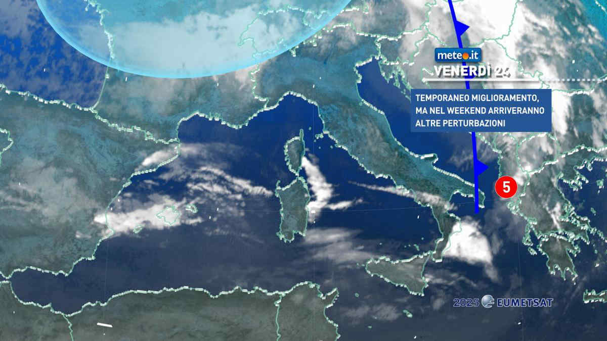 Meteo: oggi (24 ottobre) tempo più soleggiato ma con venti burrascosi! Ecco dove
