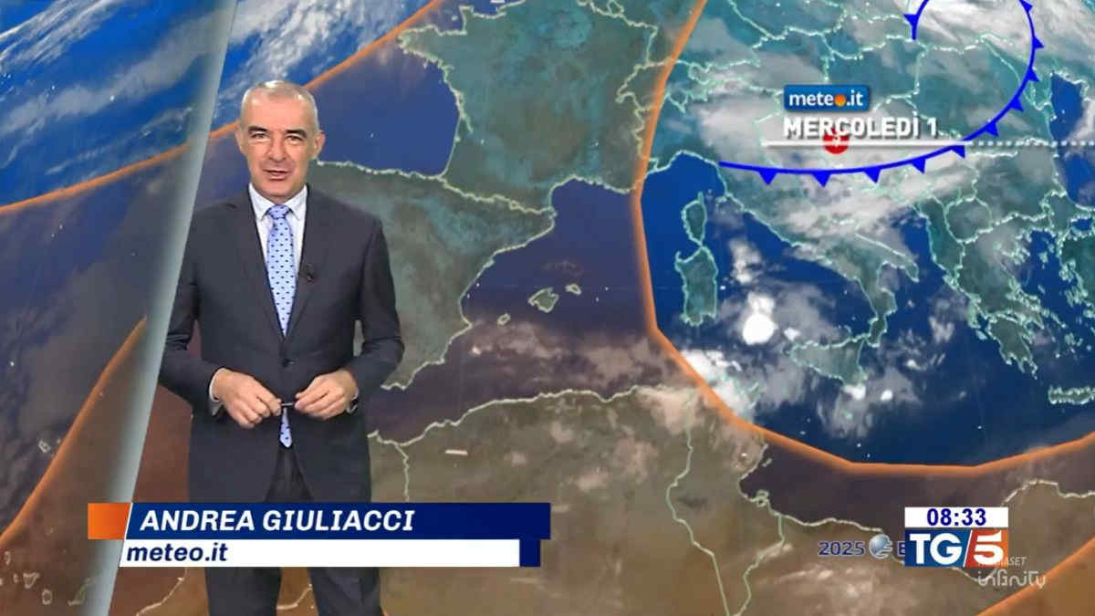 Ondata di maltempo con piogge intense, crollo termico e venti di burrasca. Le previsioni da mercoledì 1 ottobre