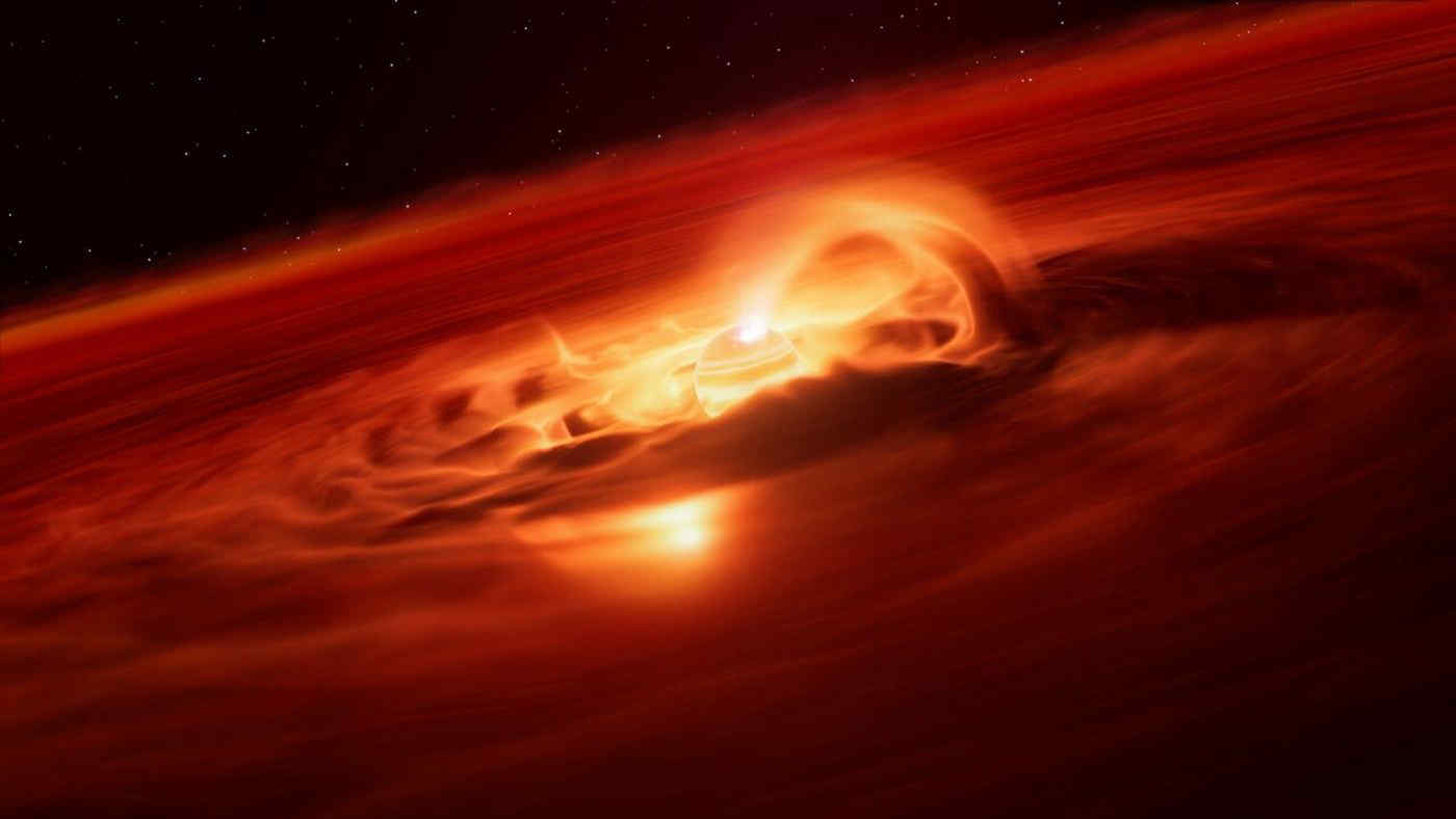 Un pianeta vagabondo cresce a ritmo record: divora 6 miliardi di tonnellate di materia al secondo